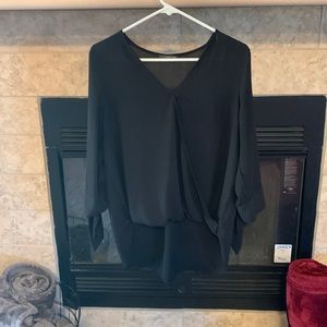Gently Used West Kei Allan Rolltab High Low Blouse
